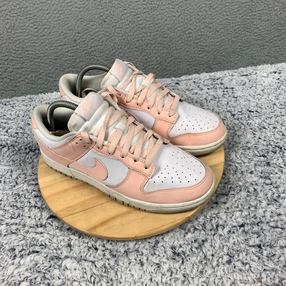 Nike Dunk Low Next Nature Sneaker Women's 9 Pale Coral Leather Shoes DD1873-100